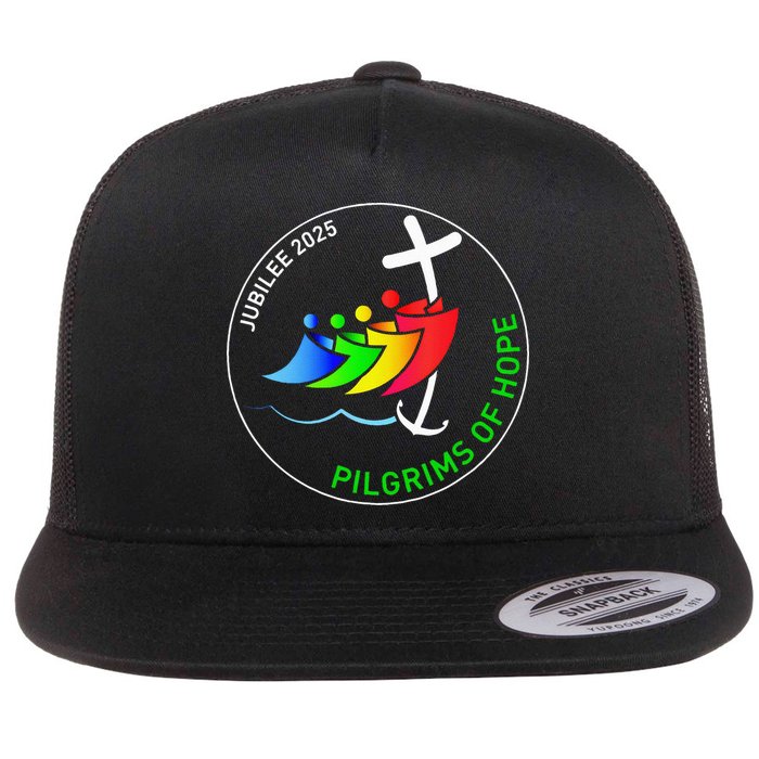 Catholic Jubilee 2025 Stained Glass Pilgrims Of Hope Flatbill Hat