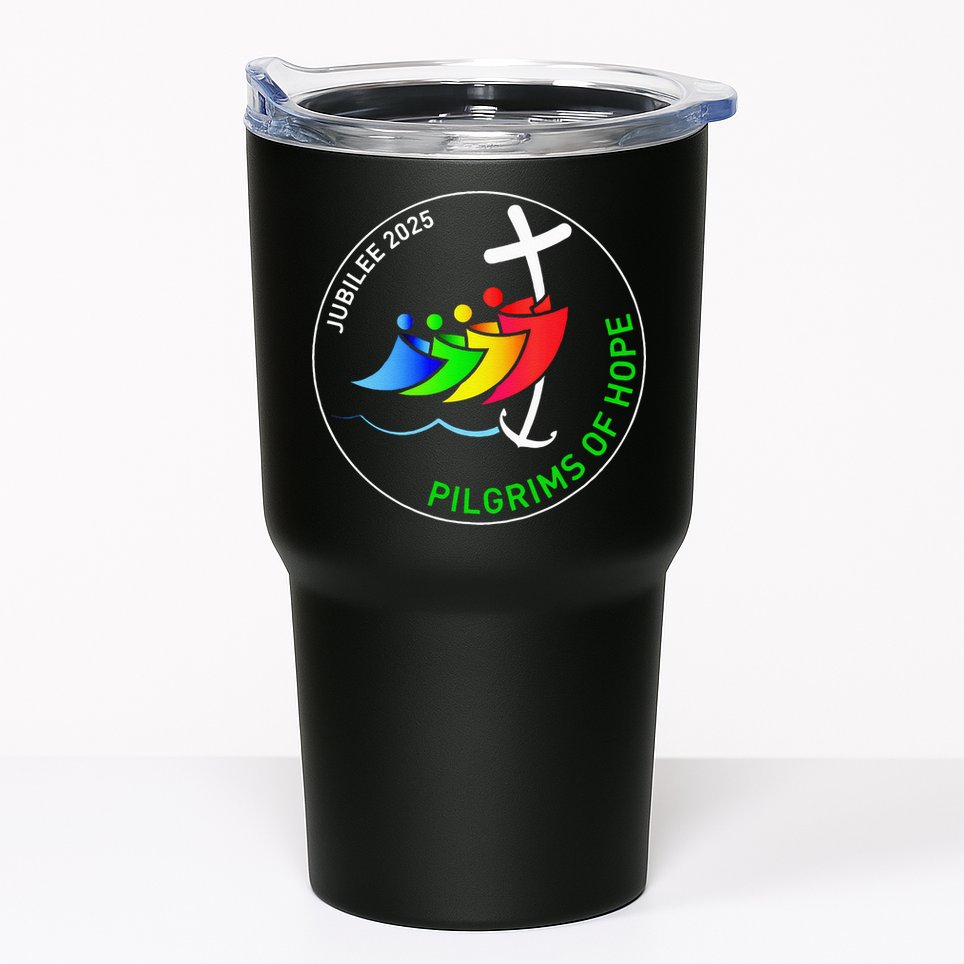 Catholic Jubilee 2025 Stained Glass Pilgrims Of Hope Tumbler