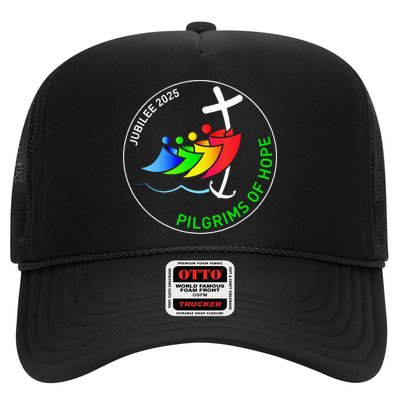 Catholic Jubilee 2025 Stained Glass Pilgrims Of Hope Trucker Hat