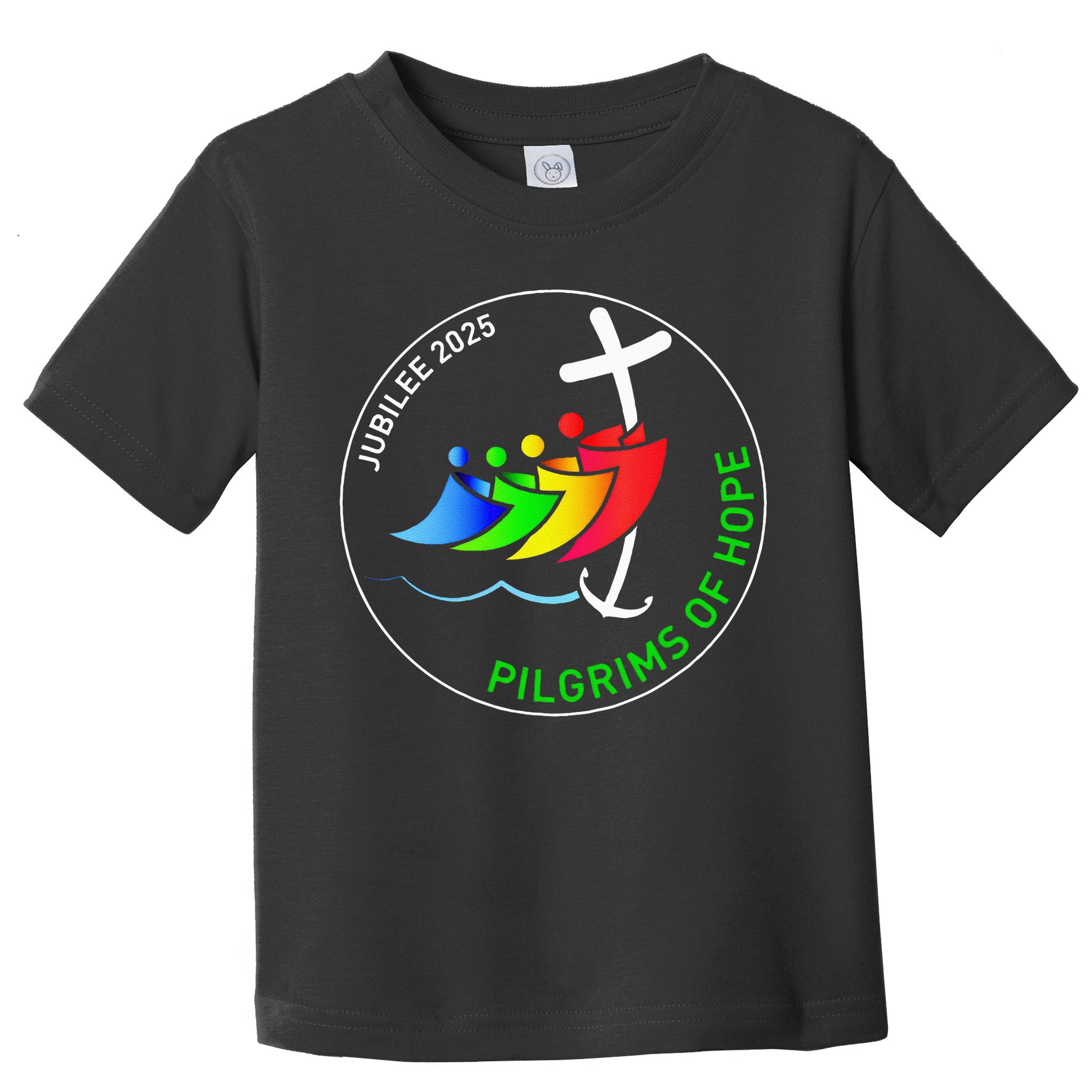 Catholic Jubilee 2025 Stained Glass Pilgrims Of Hope Toddler T-Shirt