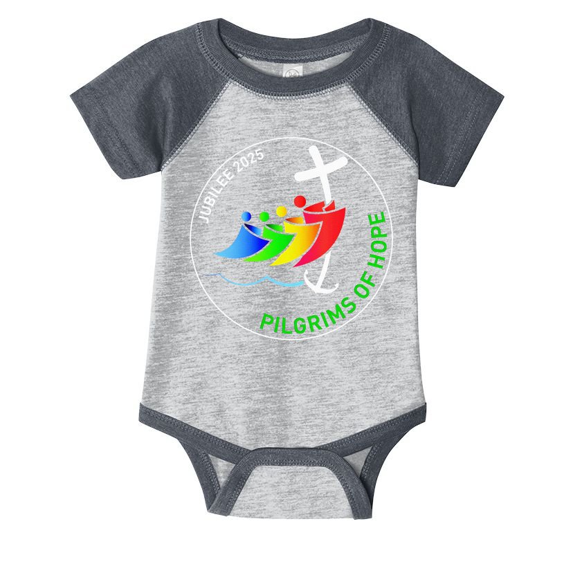 Catholic Jubilee 2025 Stained Glass Pilgrims Of Hope Infant Baby Jersey Bodysuit