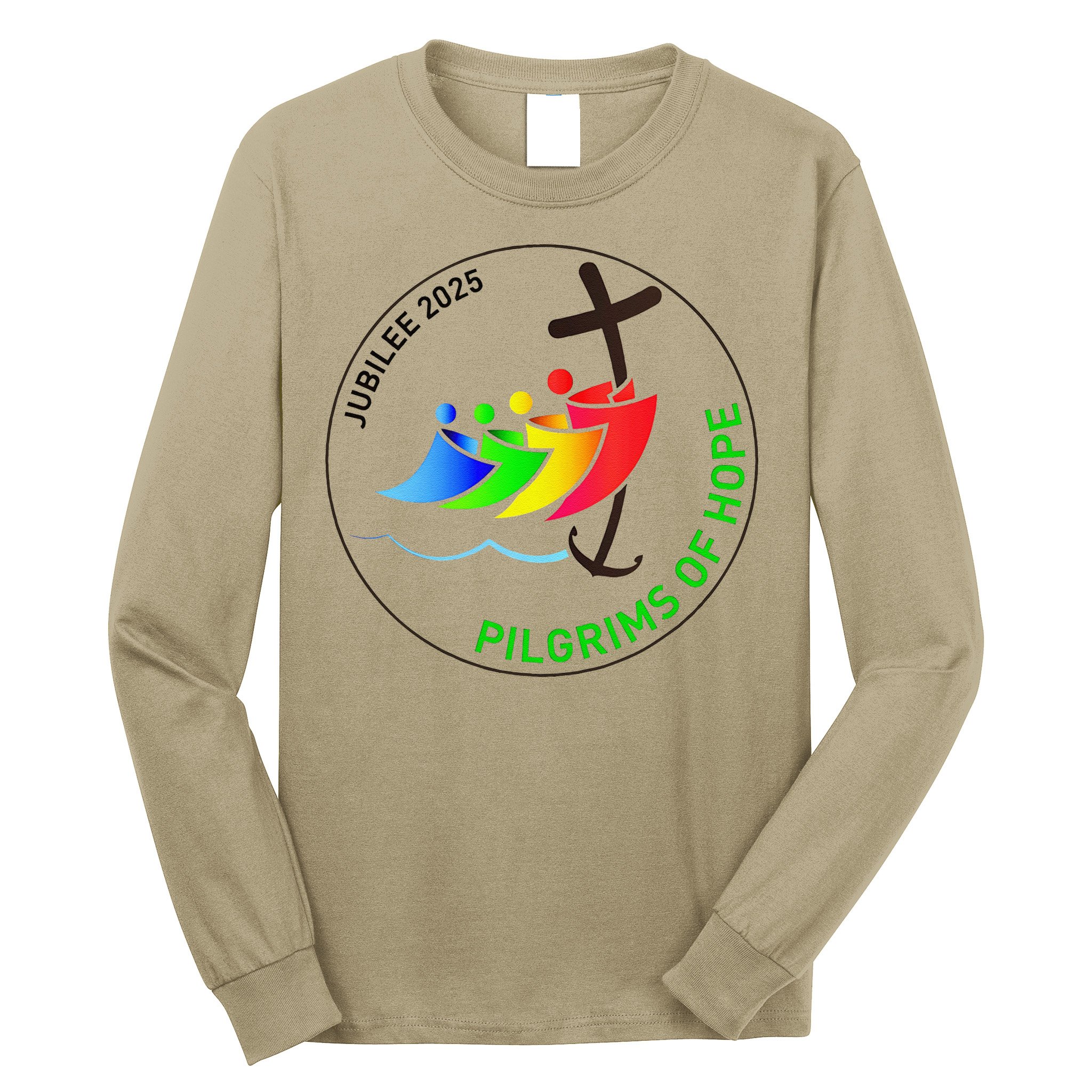 Catholic Jubilee 2025 Stained Glass Pilgrims Of Hope Long Sleeve Shirt