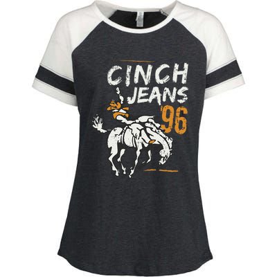 Cinch Jeans 96 Cowboys Enza Ladies Jersey Colorblock Tee