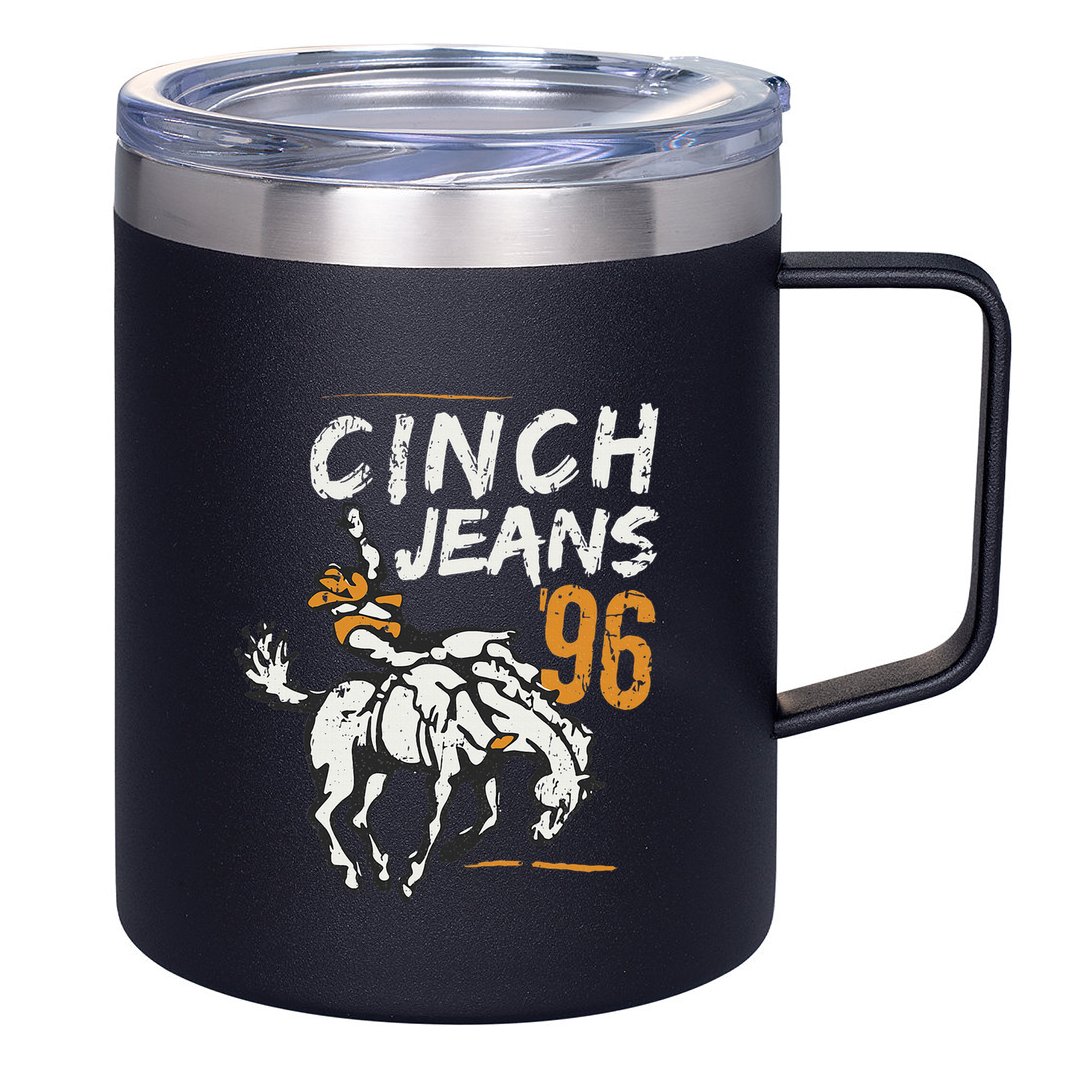 Cinch Jeans 96 Cow 12oz Stainless Steel Coffee Mug