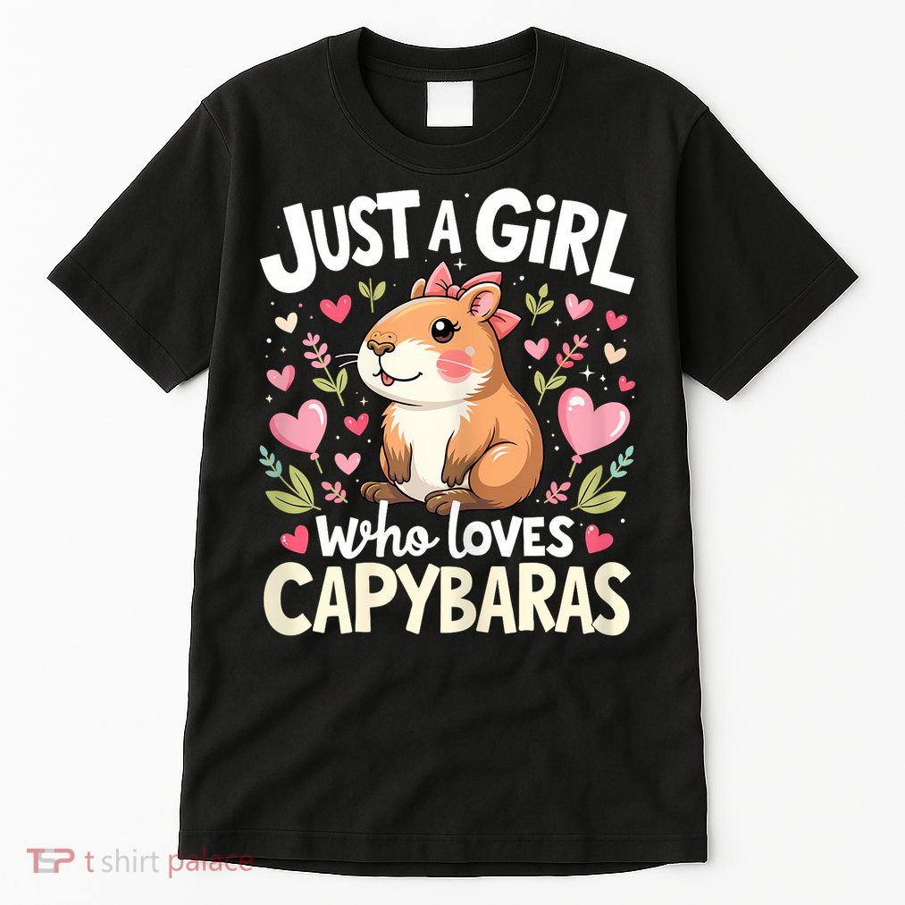 Capybara Just A Girl Who Loves Capybara Lover Tall T-Shirt