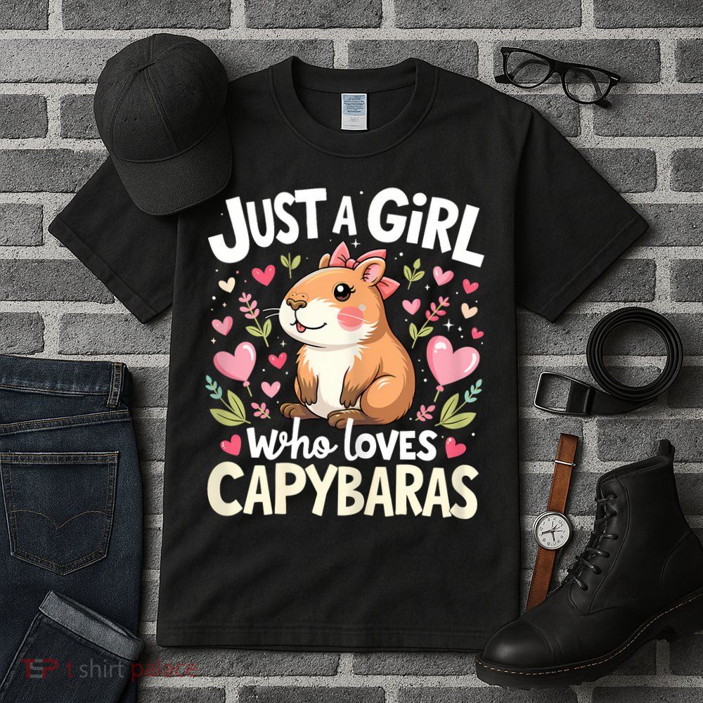 Capybara Just A Girl Who Loves Capybara Lover Tall T-Shirt