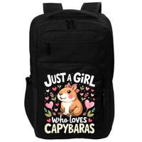 Capybara Just A Girl Who Loves Capybara Lover Impact Tech Backpack