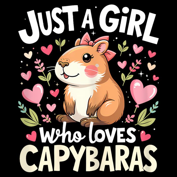 Capybara Just A Girl Who Loves Capybara Lover 7-Panel Snapback Hat