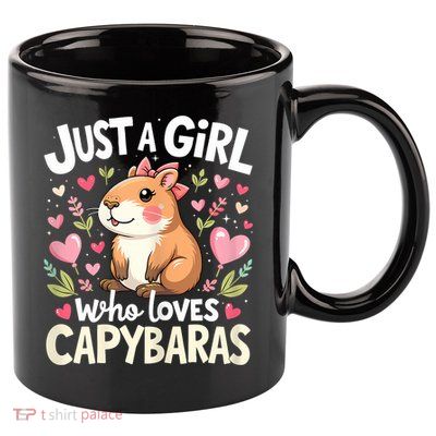 Capybara Just A Girl Who Loves Capybara Lover 11oz C Handle Ceramic Mug
