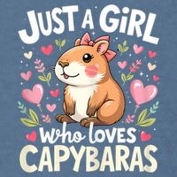 Capybara Just A Girl Who Loves Capybara Lover Garment-Dyed Sweatshirt