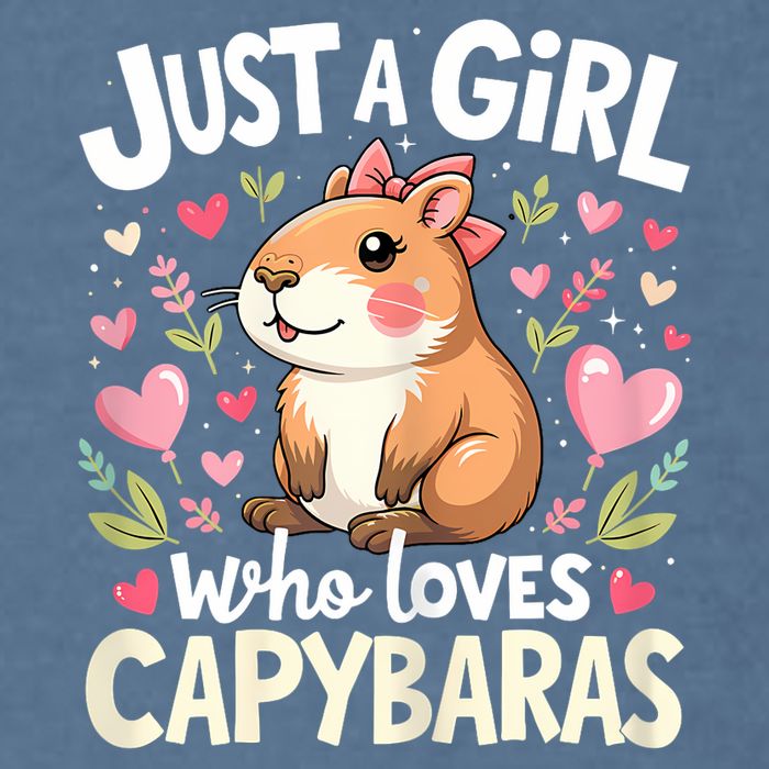 Capybara Just A Girl Who Loves Capybara Lover Garment-Dyed Sweatshirt