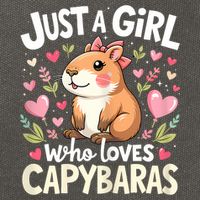 Capybara Just A Girl Who Loves Capybara Lover Cotton Canvas Backpack