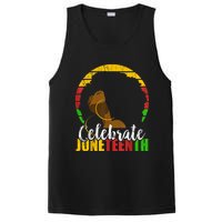 Celebrate Juneteenth Afro Woman Retro African Colors Gift PosiCharge Competitor Tank