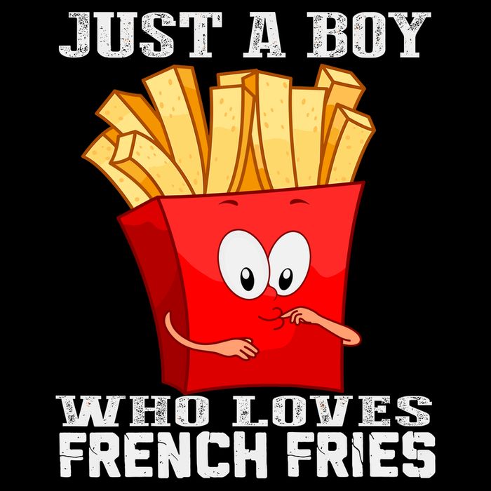 Cute Just A Boy Who Loves French Fries 16 in Basic Backpack