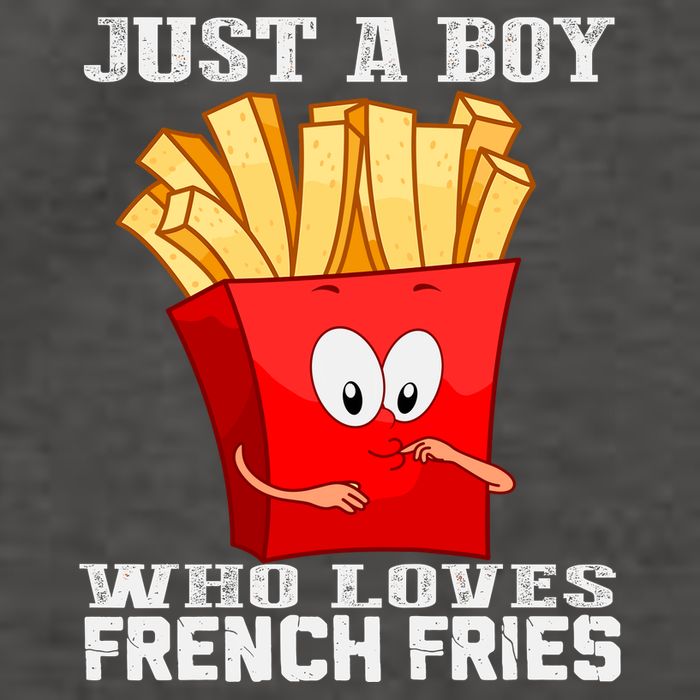 Cute Just A Boy Who Loves French Fries Vector Backpack