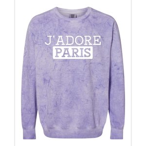 Cool J Adore Paris I Love Paris French Colorblast Crewneck Sweatshirt