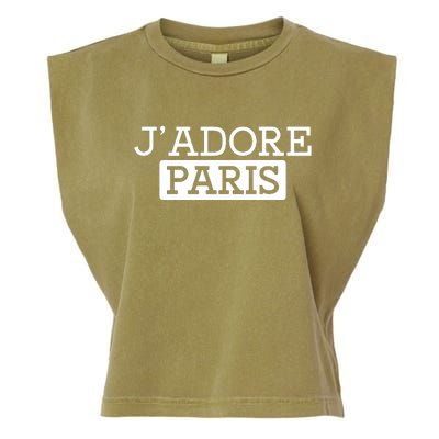 Cool J Adore Paris I Love Paris French Garment-Dyed Women's Muscle Tee