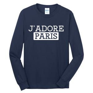 Cool J Adore Paris I Love Paris French Tall Long Sleeve T-Shirt