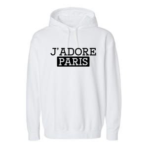 Cool J Adore Paris I Love Paris French Garment-Dyed Fleece Hoodie