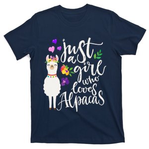 Cute Just A Who Loves Alpacas T-Shirt