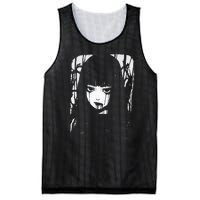 Creepy Japanese Anime Manga Horror Pastel Goth Grunge Mesh Reversible Basketball Jersey Tank