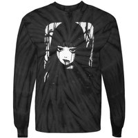 Creepy Japanese Anime Manga Horror Pastel Goth Grunge Tie-Dye Long Sleeve Shirt