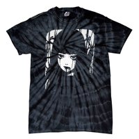 Creepy Japanese Anime Manga Horror Pastel Goth Grunge Tie-Dye T-Shirt