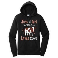 Cow Just a Who Loves Cows Gift for Cow Lovers. Women's Pullover Hoodie