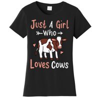 Cow Just a Who Loves Cows Gift for Cow Lovers. Women's T-Shirt