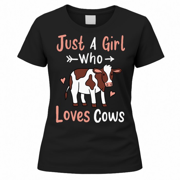 Cow Just a Who Loves Cows Gift for Cow Lovers. Women's T-Shirt