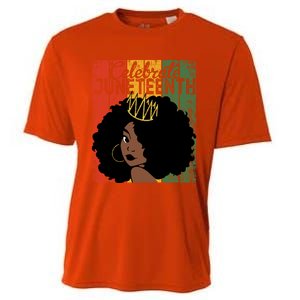 Celebrate Juneteenth African Melanin Blm Black History Gift Cooling Performance Crew T-Shirt