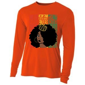 Celebrate Juneteenth African Melanin Blm Black History Gift Cooling Performance Long Sleeve Crew