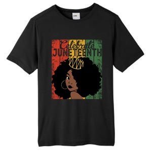 Celebrate Juneteenth African Melanin Blm Black History Gift Tall Fusion ChromaSoft Performance T-Shirt