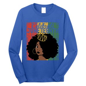 Celebrate Juneteenth African Melanin Blm Black History Gift Long Sleeve Shirt