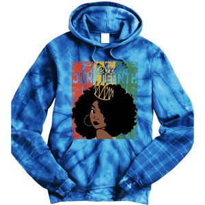 Celebrate Juneteenth African Melanin Blm Black History Gift Tie Dye Hoodie