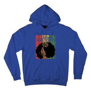 Celebrate Juneteenth African Melanin Blm Black History Gift Tall Hoodie