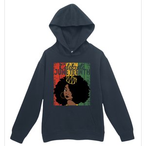 Celebrate Juneteenth African Melanin Blm Black History Gift Urban Pullover Hoodie