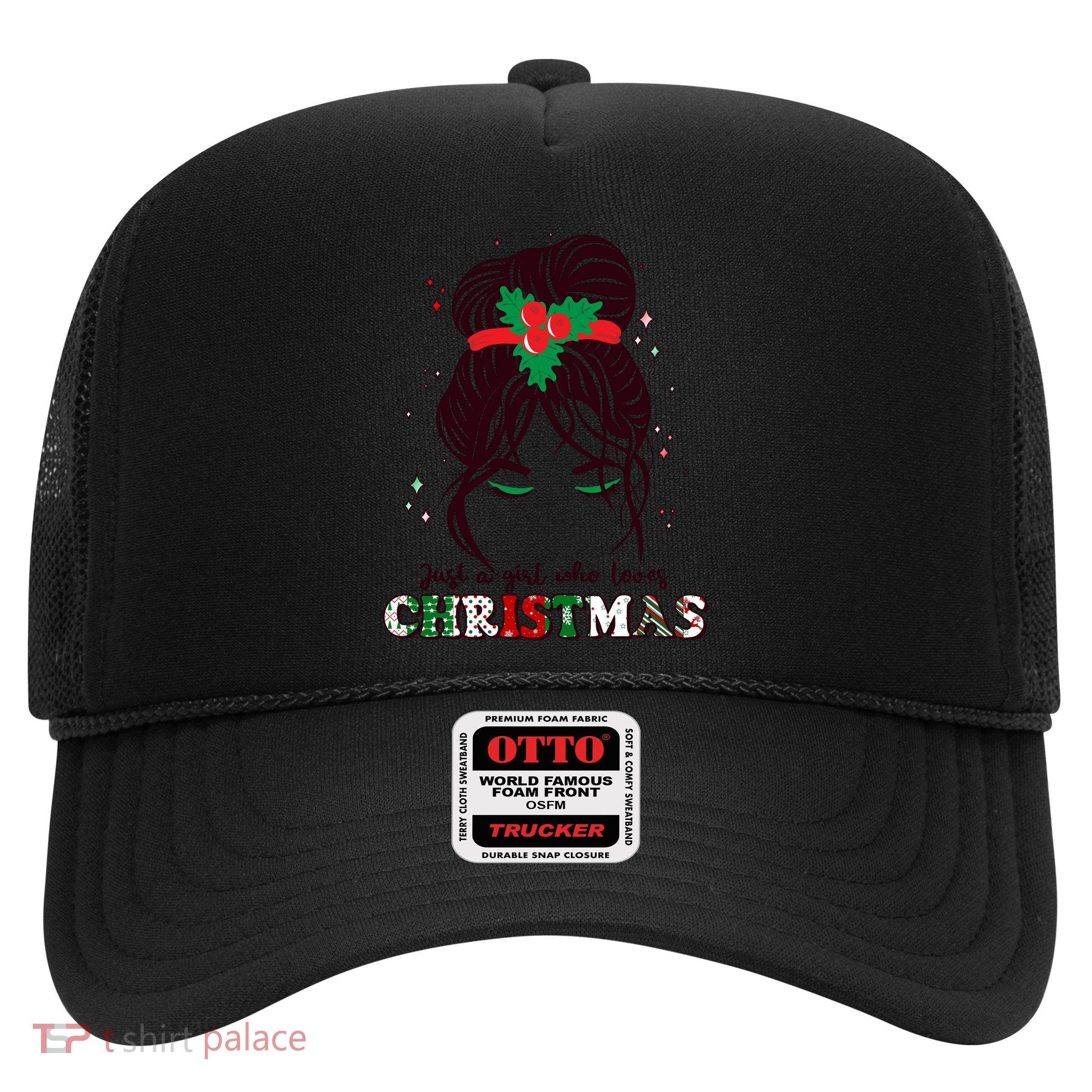 Cute Just A Girl Who Loves Christmas Trucker Hat