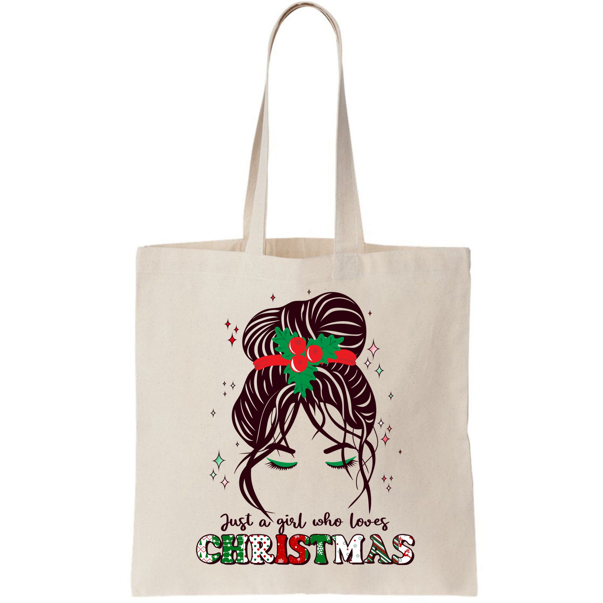 Cute Just A Girl Who Loves Christmas Bag