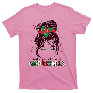 Cute Just A Girl Who Loves Christmas T-Shirt