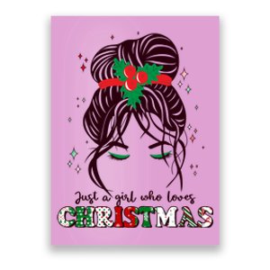 Cute Just A Girl Who Loves Christmas Poster