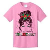 Cute Just A Girl Who Loves Christmas Kids T-Shirt