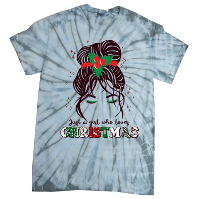 Cute Just A Girl Who Loves Christmas Tie-Dye T-Shirt