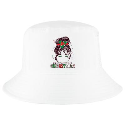 Cute Just A Girl Who Loves Christmas Cool Comfort Performance Bucket Hat