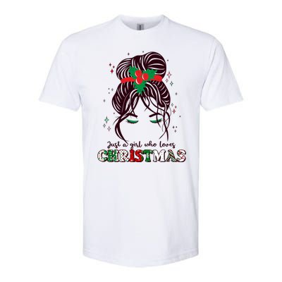 Cute Just A Girl Who Loves Christmas Softstyle CVC T-Shirt