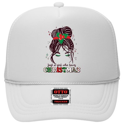 Cute Just A Girl Who Loves Christmas Trucker Hat