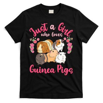 Cute Just A Girrl Who Loves Guinea Pigs Women T-Shirt