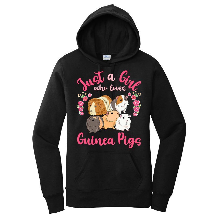 Cute Just A Girrl Who Loves Guinea Pigs Women Women's Pullover Hoodie