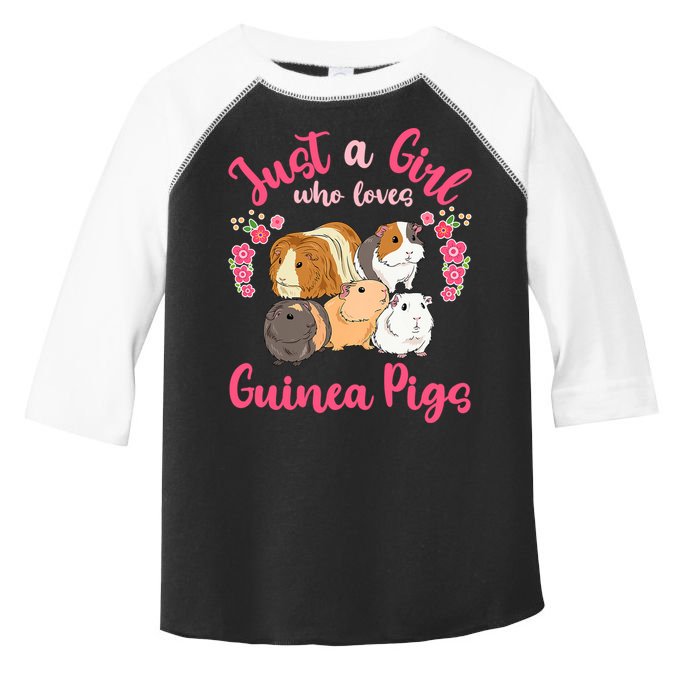 Cute Just A Girrl Who Loves Guinea Pigs Women Toddler Fine Jersey T-Shirt