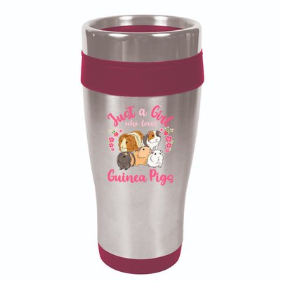Cute Just A Girrl Who Loves Guinea Pigs Women 16oz Travel Tumbler